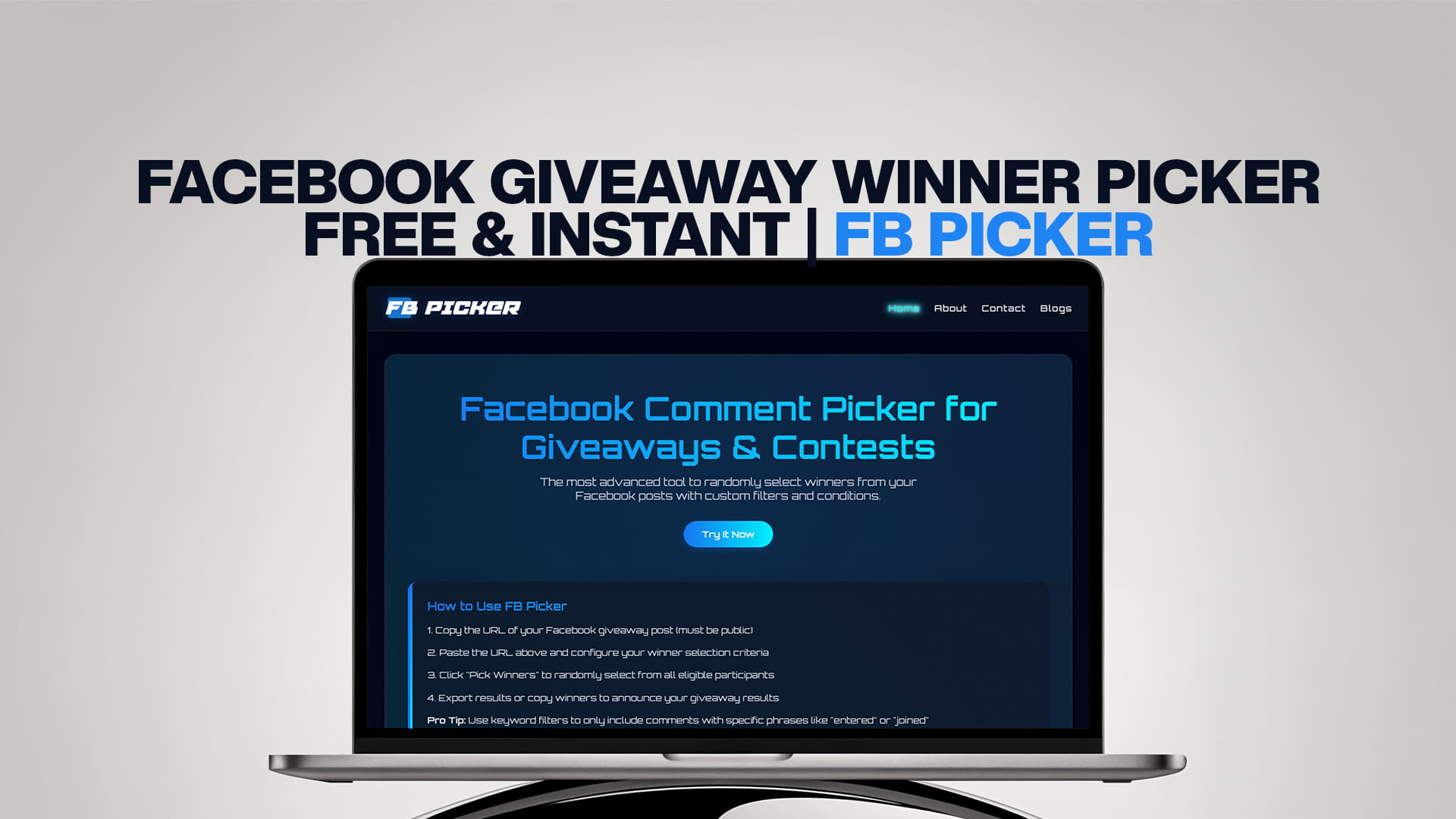 Facebook Giveaway Winner Picker — Free & Instant | FB Picker