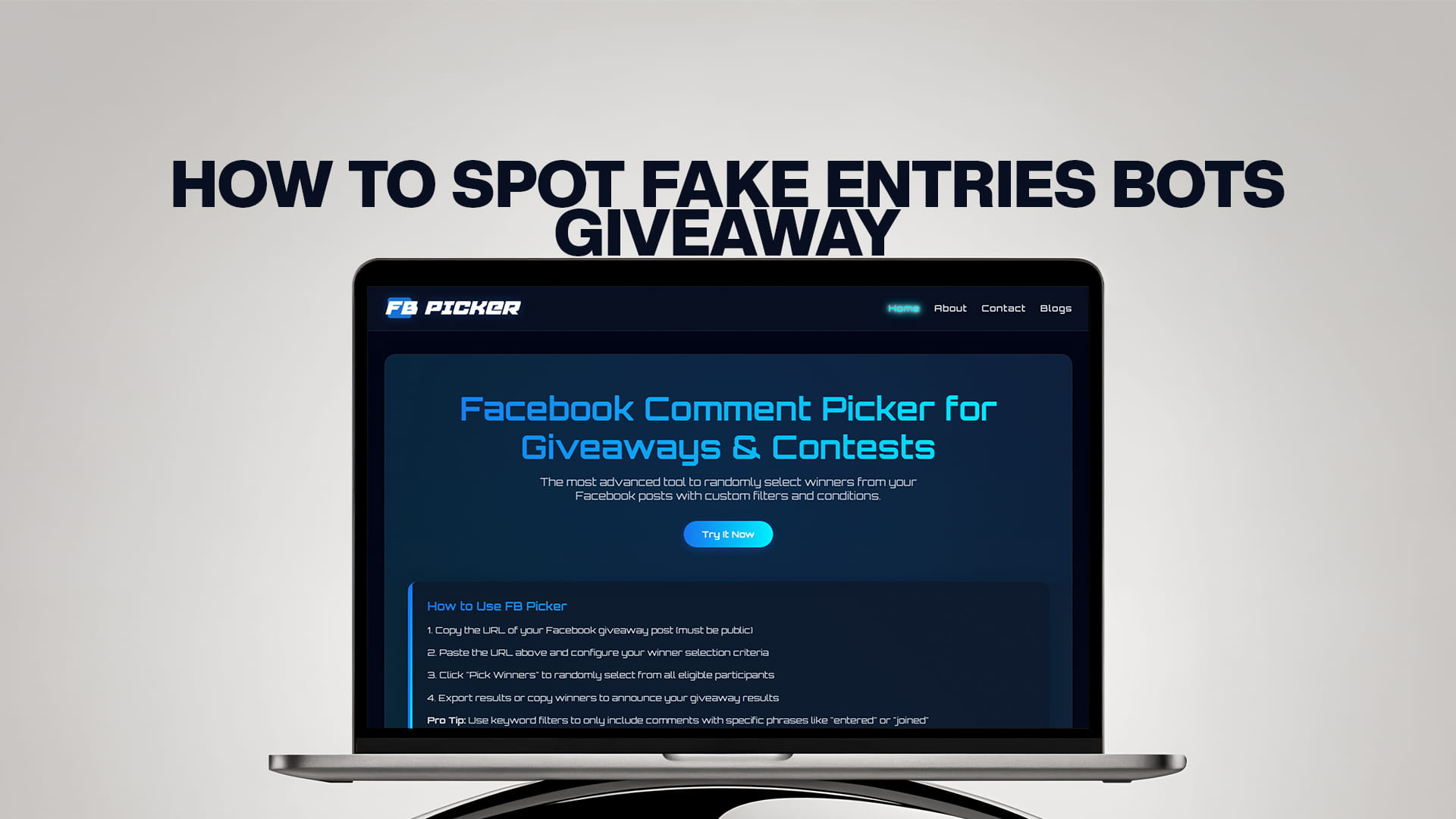 How to Spot Fake Entries Bots Giveaway