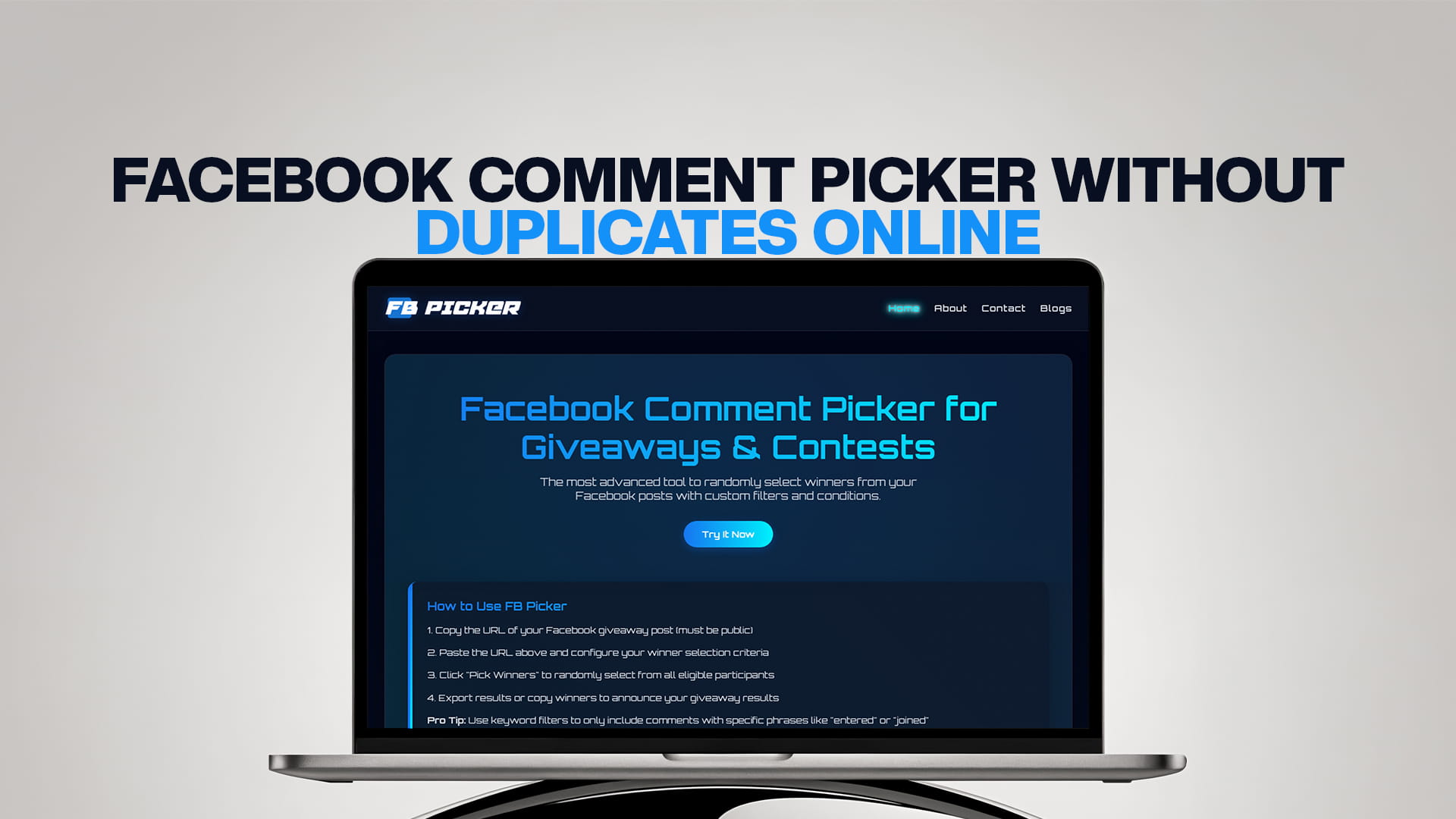 Facebook Comment Picker Without Duplicates Online