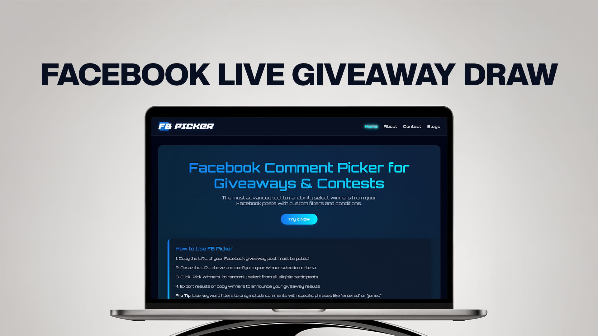 Facebook Live Giveaway Draw