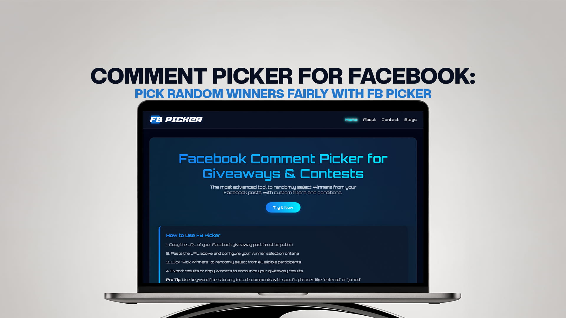 Comment Picker for Facebook: Pick Random Winners Fairly with FB Picker