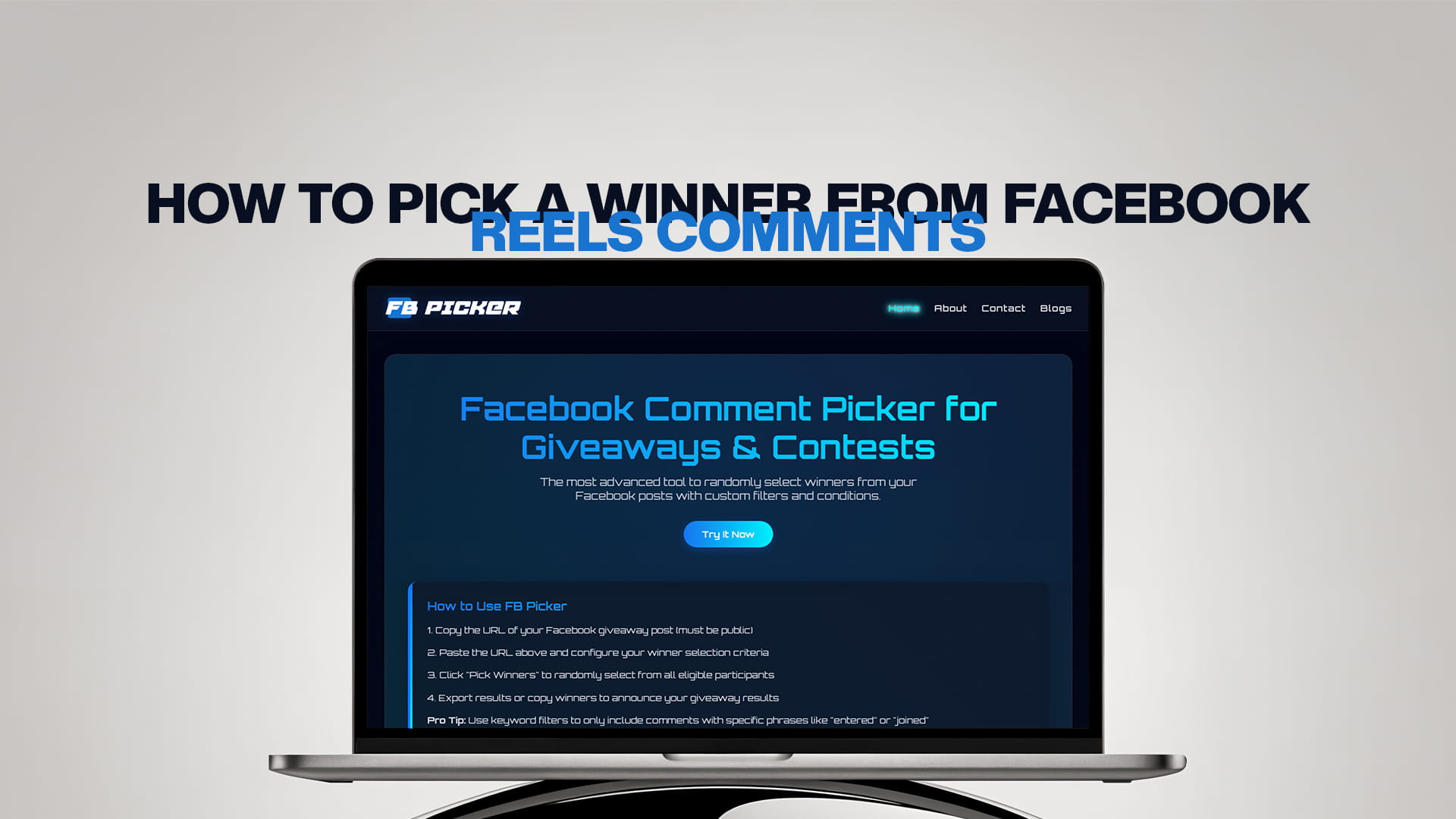 How to Pick a Winner From Facebook Reels Comments