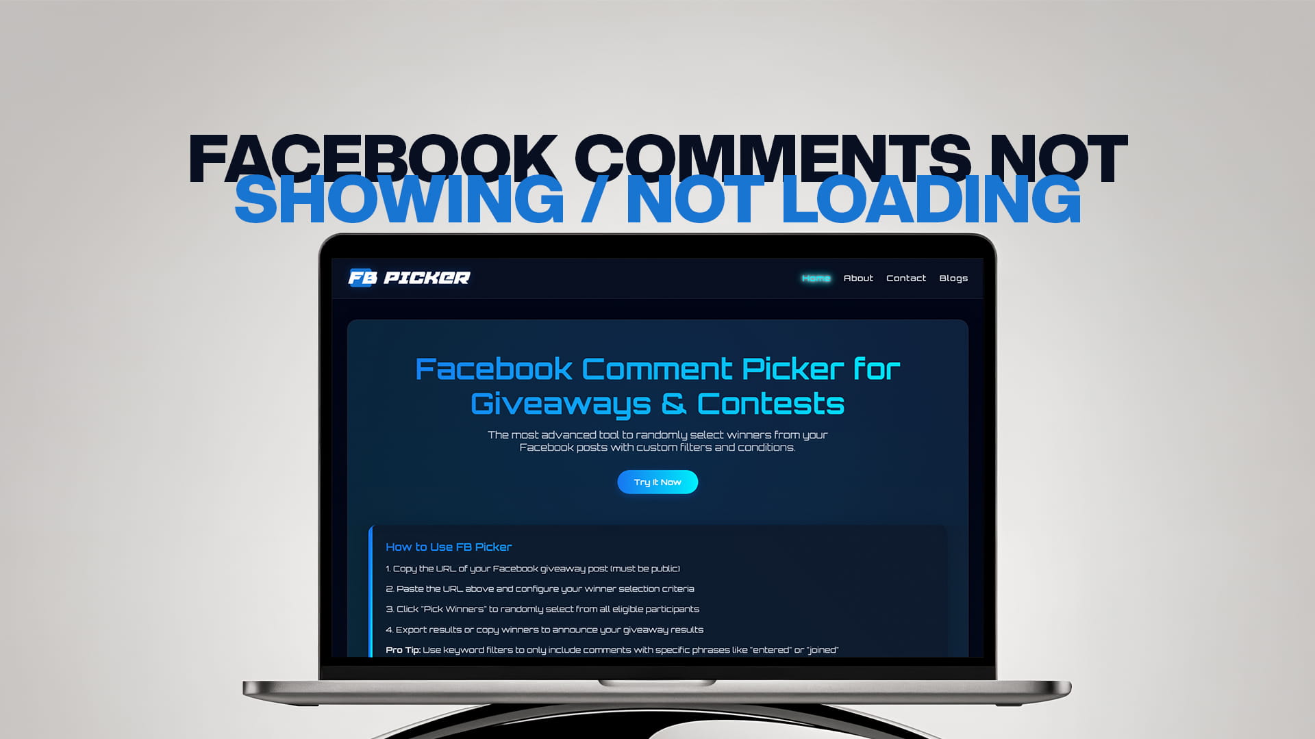 Facebook Comments Not Showing or Loading