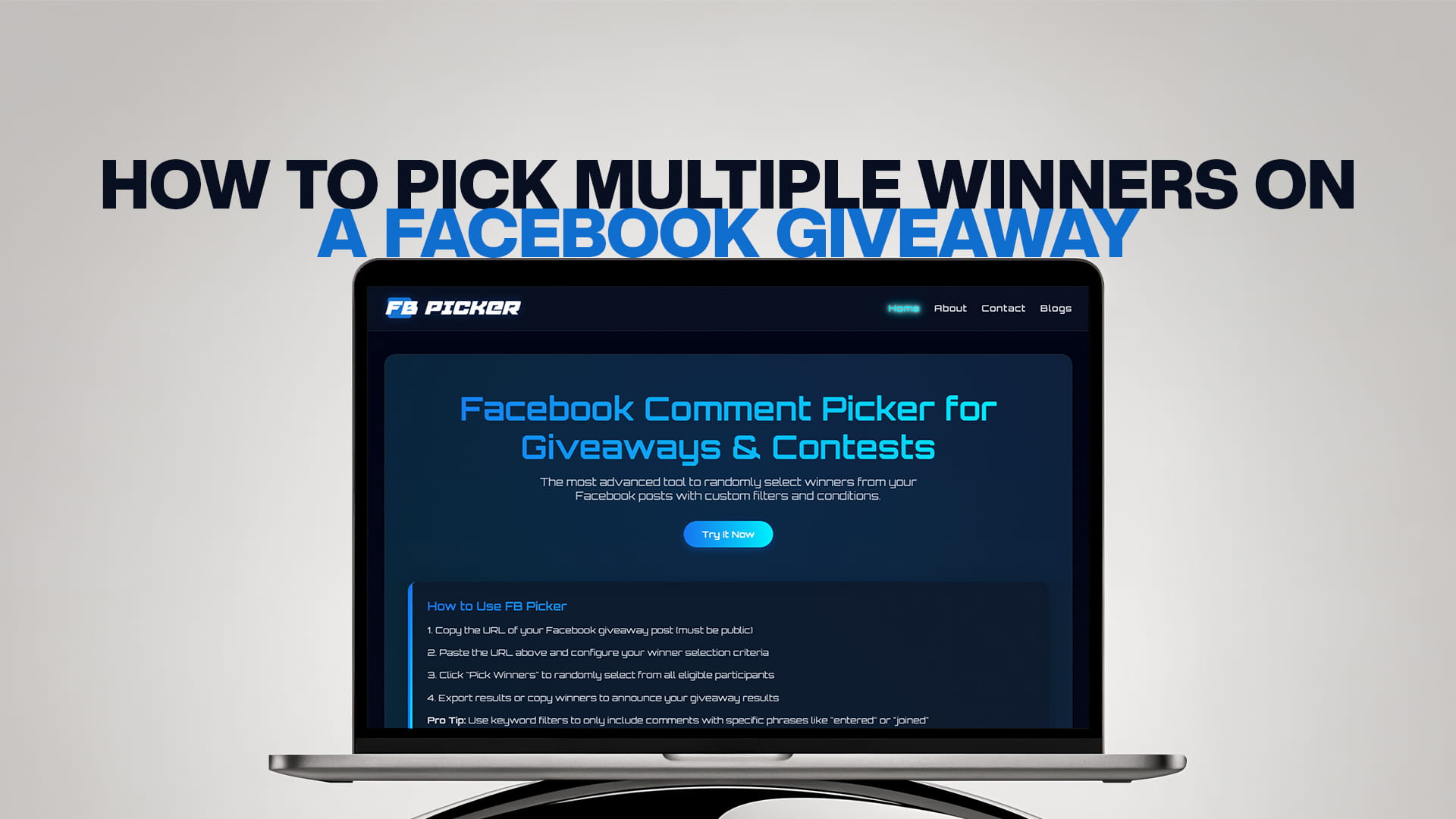 How to Pick Multiple Winners on a Facebook Giveaway
