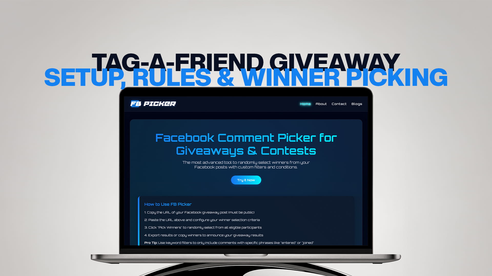 Tag-a-Friend Giveaway: Setup, Rules & Winner Picking