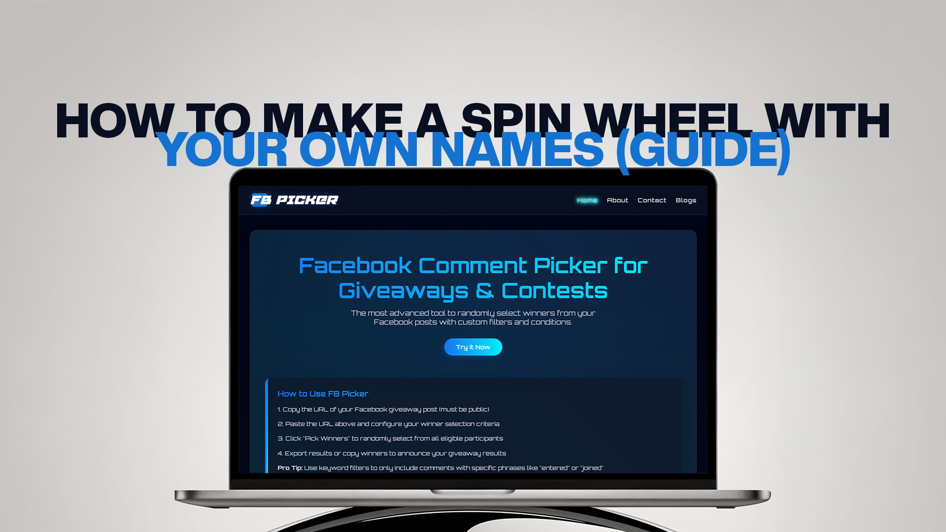 How to Make a Spin Wheel With Your Own Names (Guide)