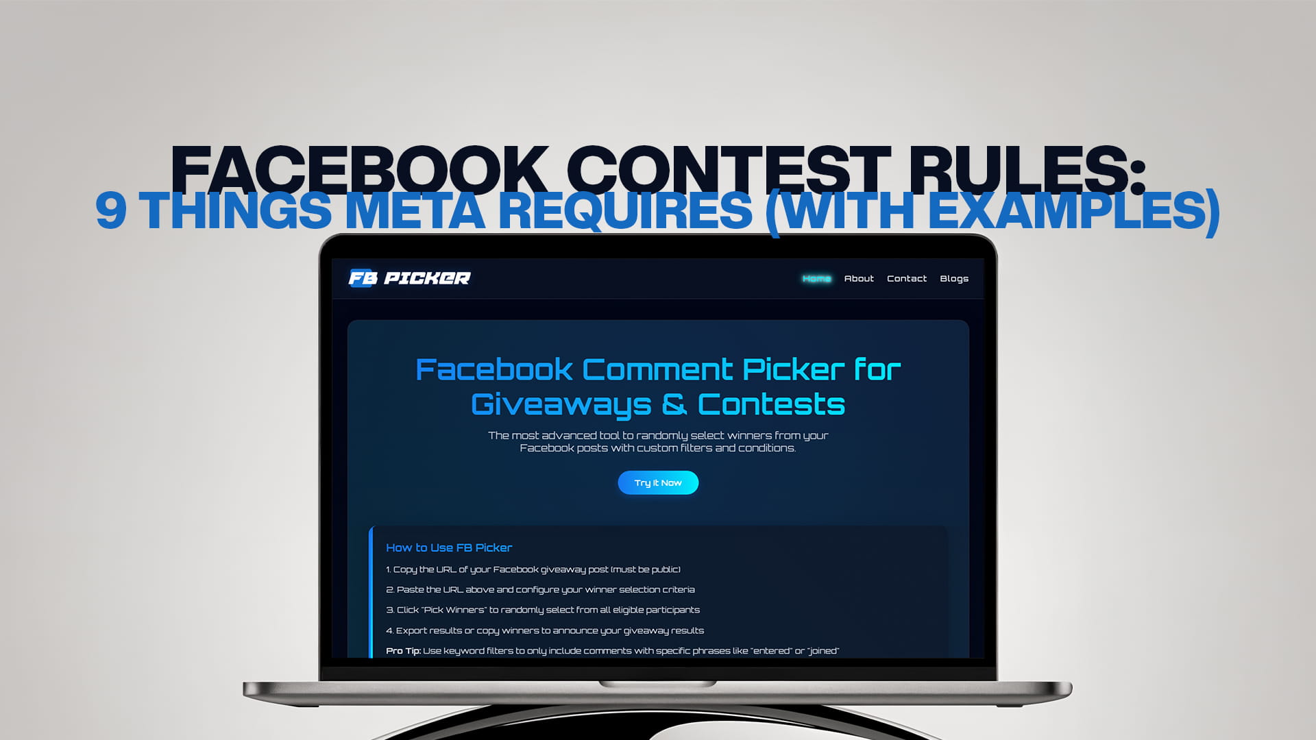 Facebook Contest Rules: 9 Things Meta Requires (with Examples)