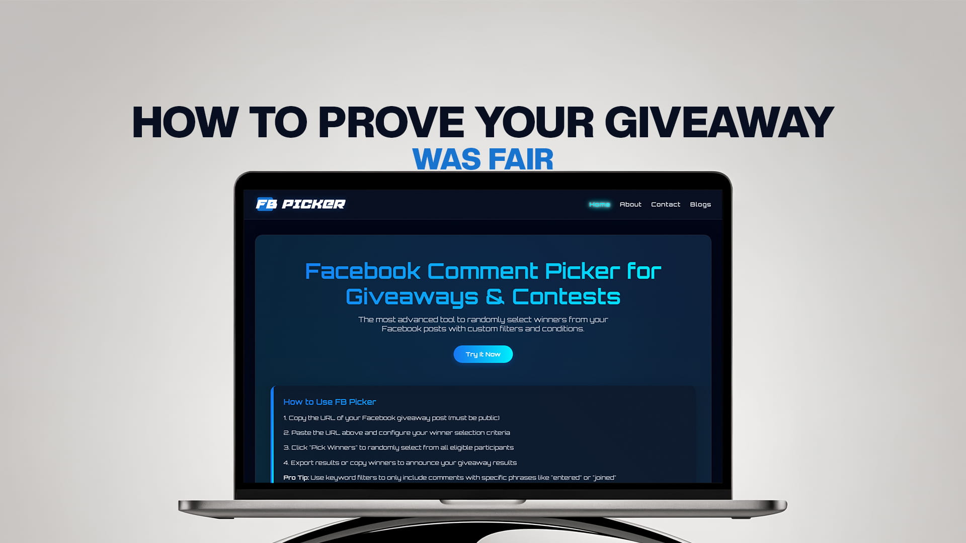 How to Prove Your Giveaway Was Fair