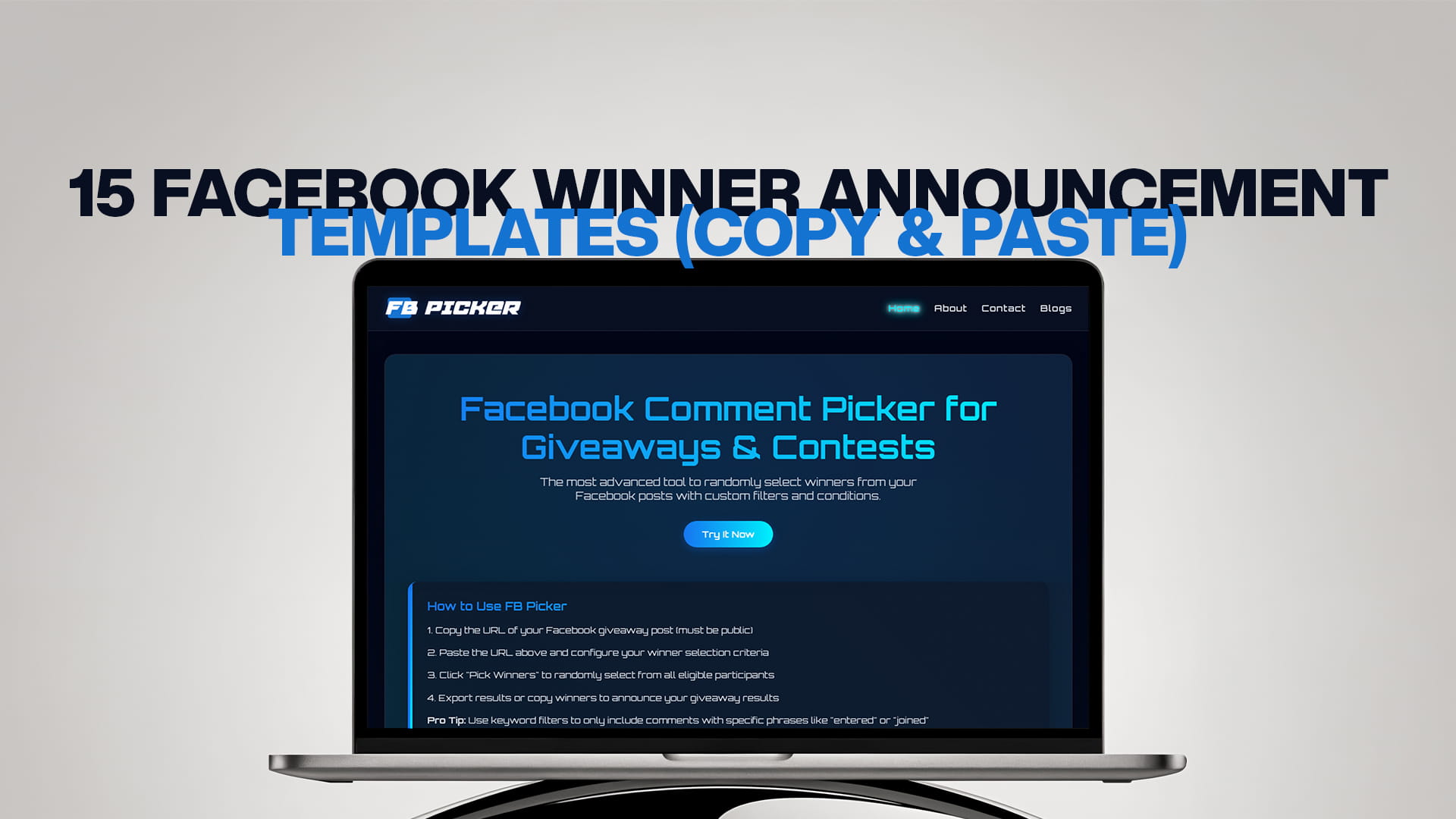 15 Facebook Winner Announcement Templates (Copy & Paste)