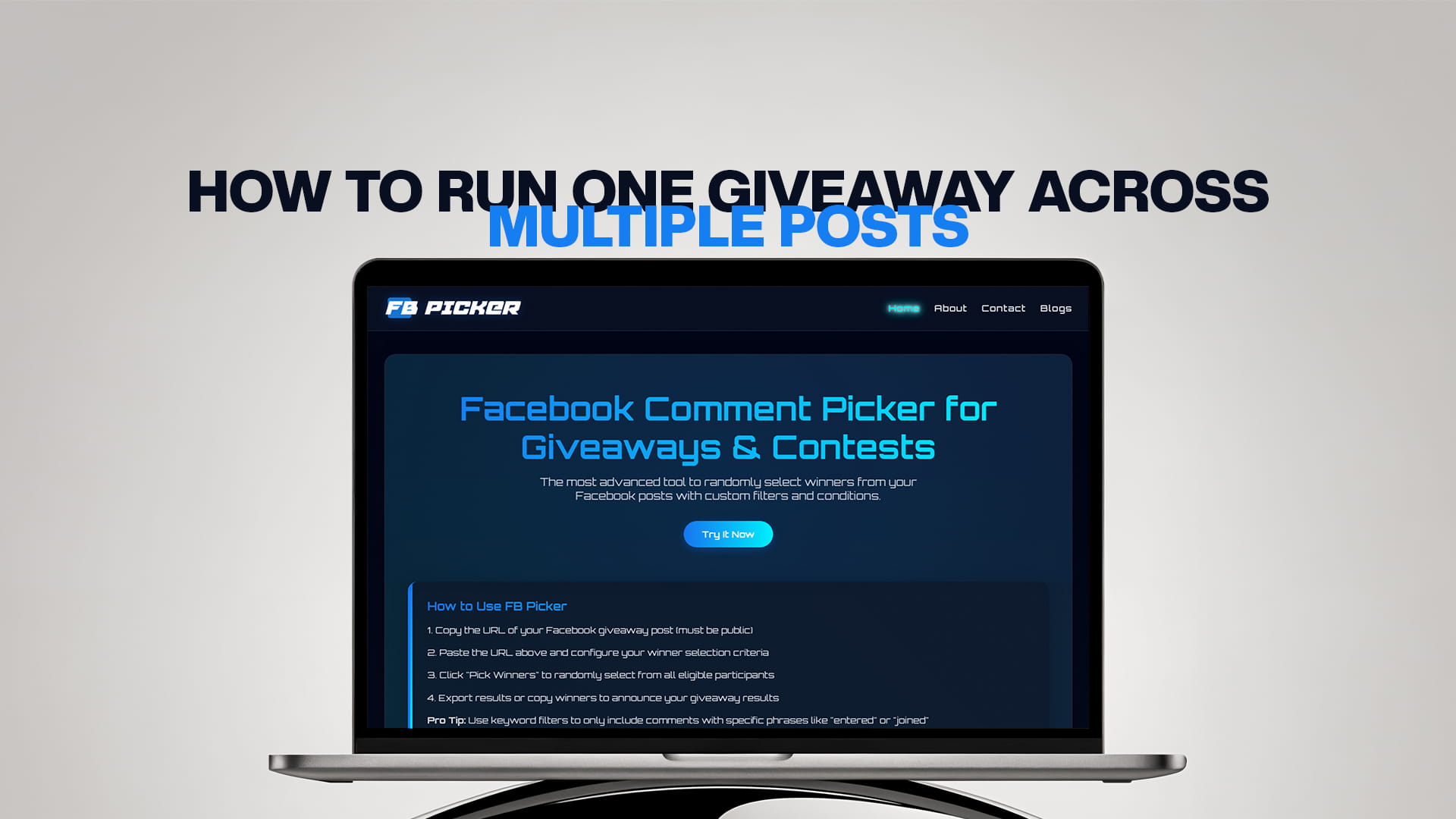 How to Run One Giveaway Across Multiple Posts