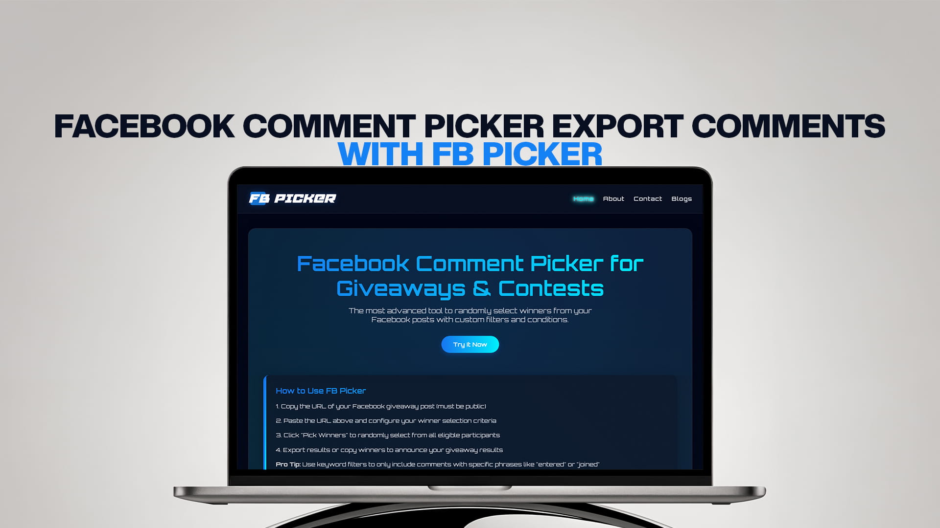 Facebook Comment Picker Export Comments with FB Picker