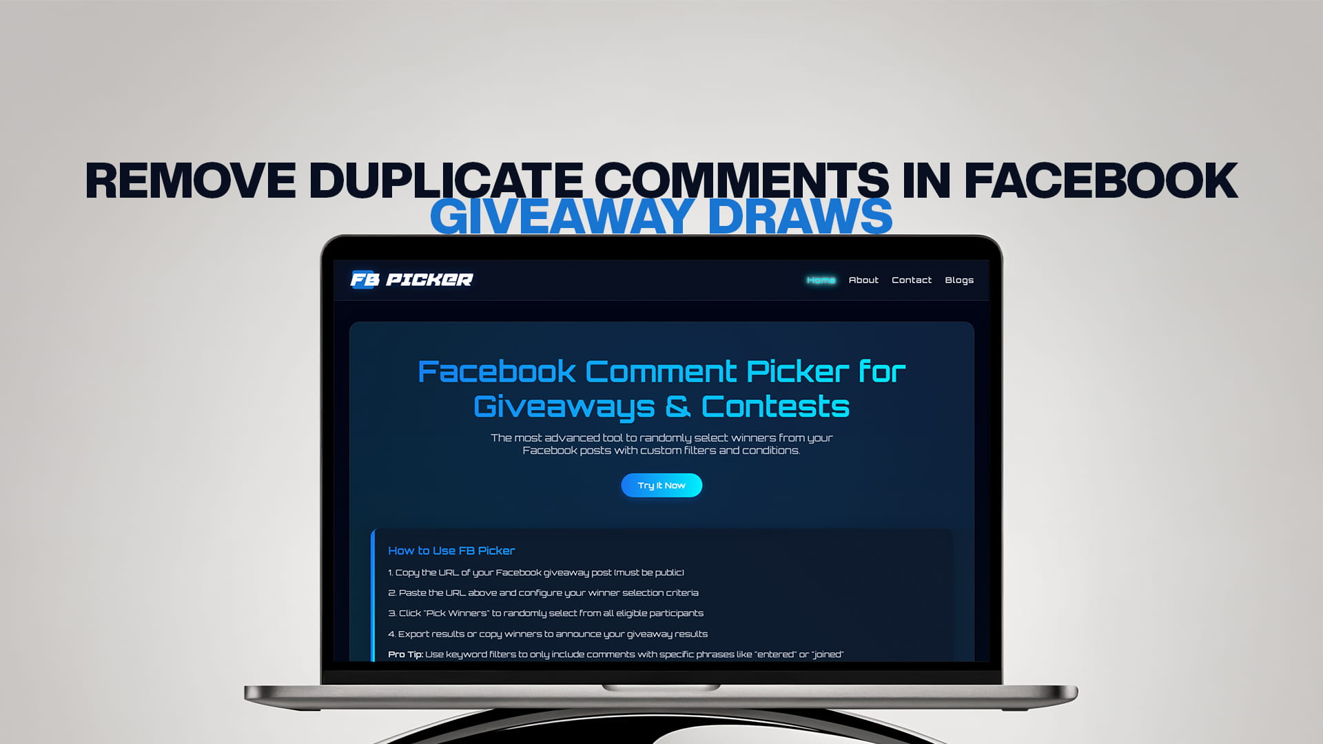 Remove Duplicate Comments in Facebook Giveaway Draws