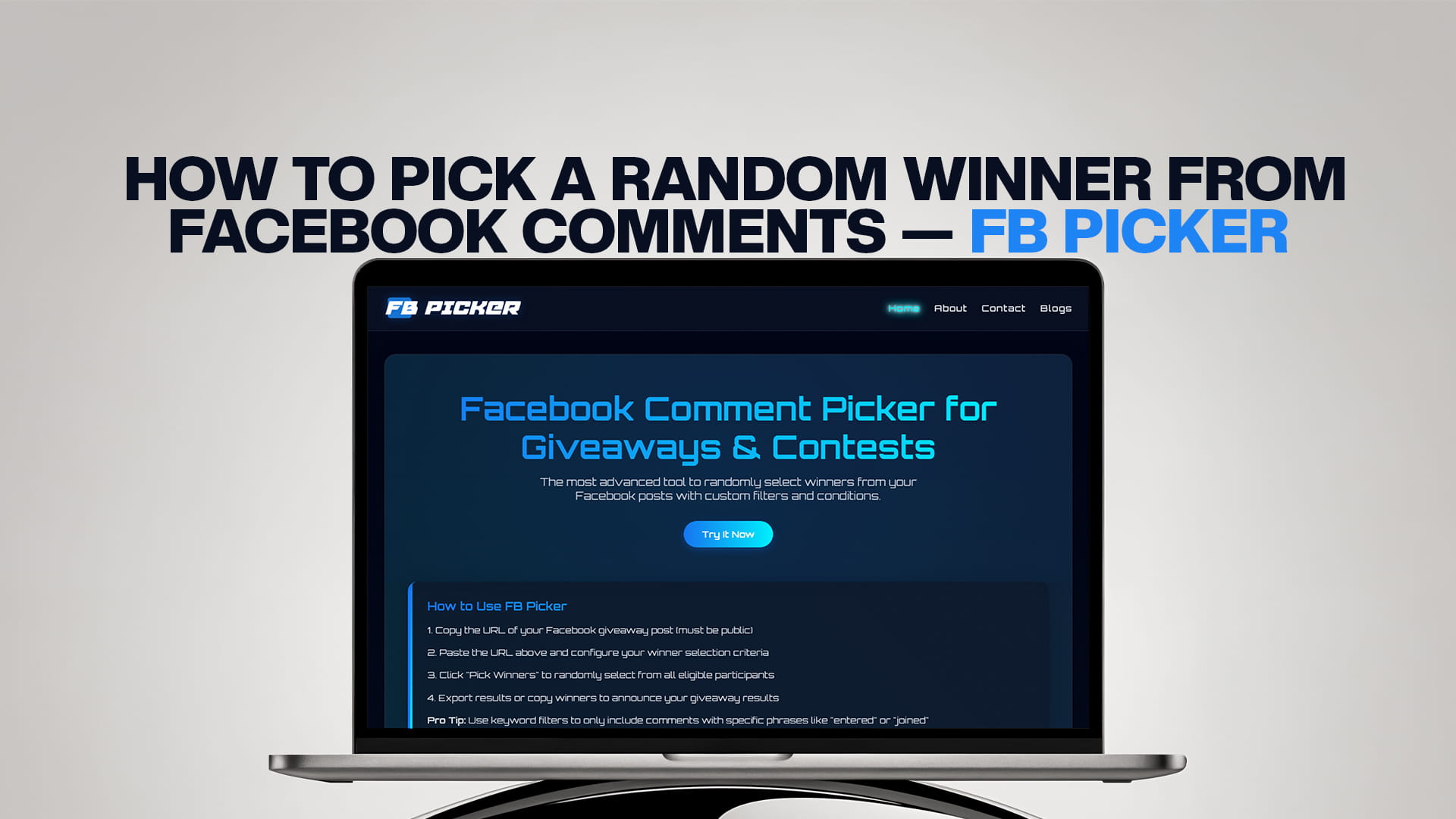 How to Pick a Random Winner From Facebook Comments — FB Picker