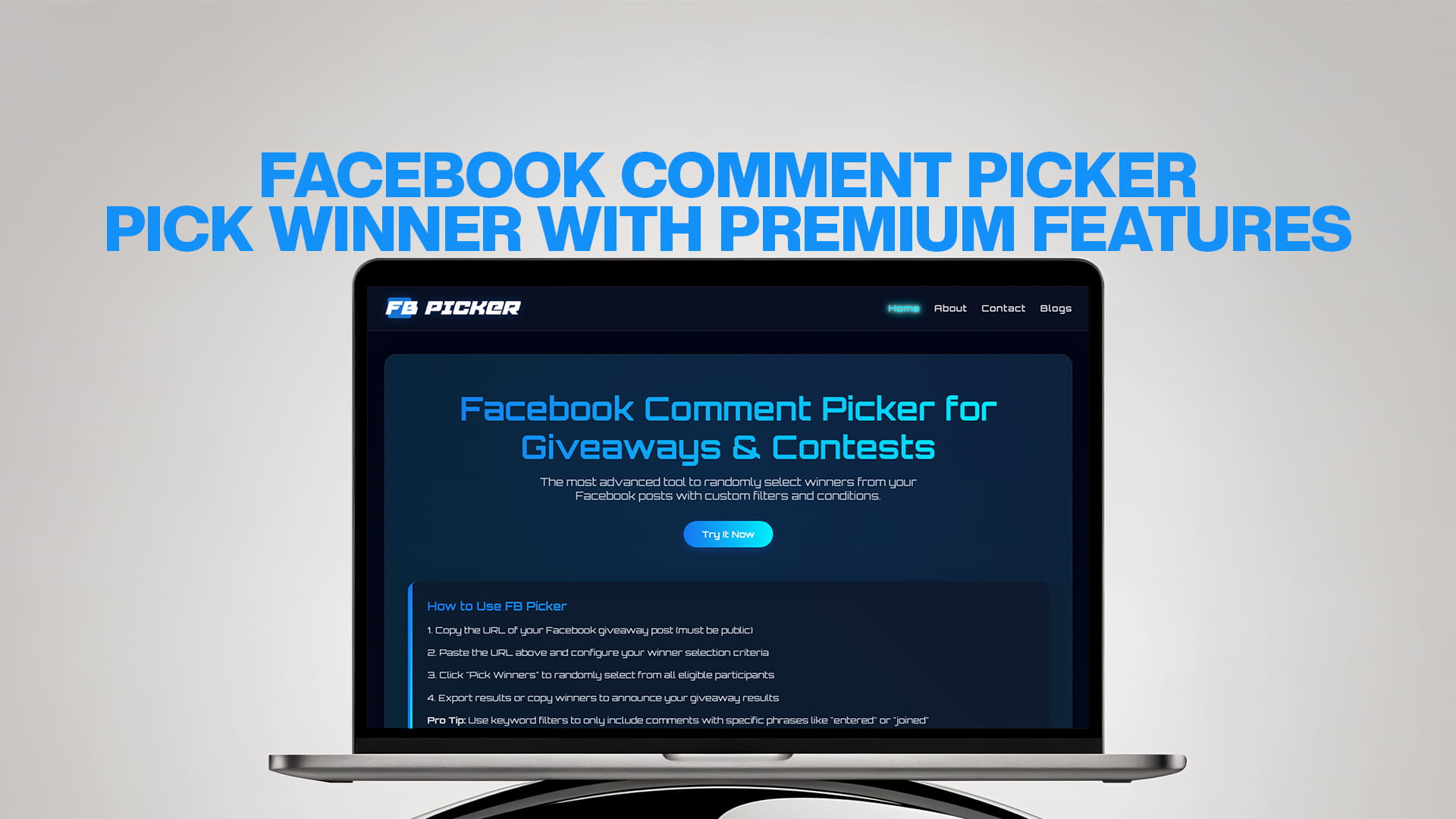 Facebook Comment Picker - Pick Winner with Premium Features