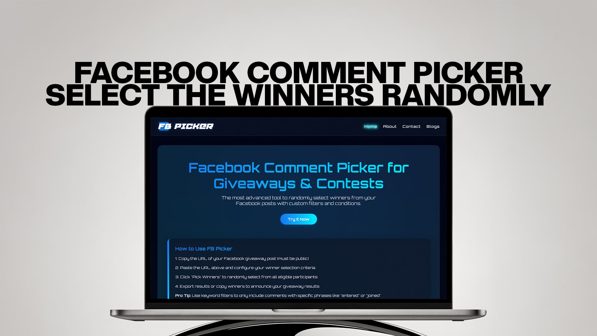 Facebook Comment Picker - Select the Winners Randomly